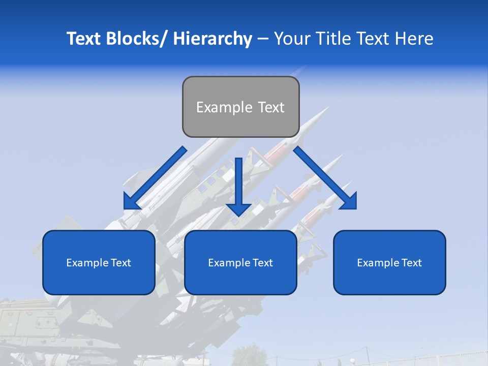 A Group Of Missiles Sitting On Top Of Each Other PowerPoint Template