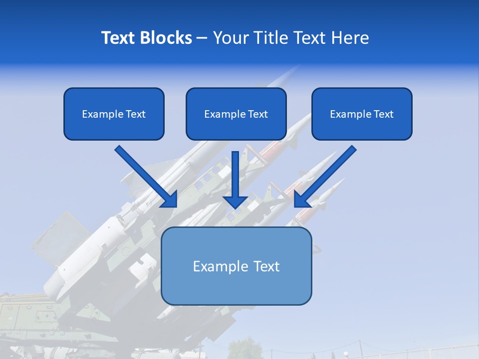 A Group Of Missiles Sitting On Top Of Each Other PowerPoint Template