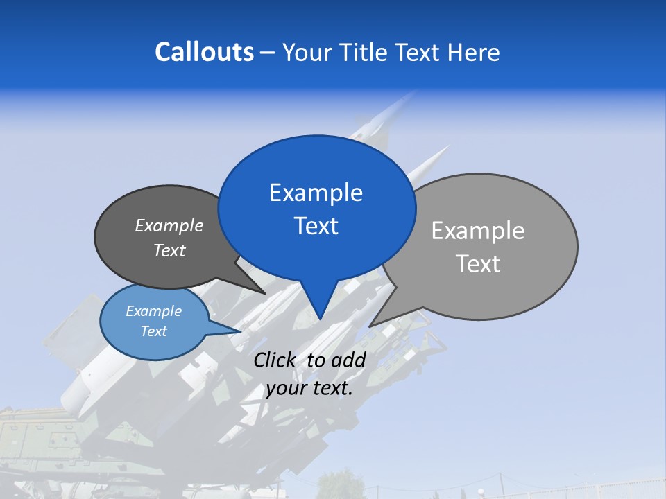 A Group Of Missiles Sitting On Top Of Each Other PowerPoint Template