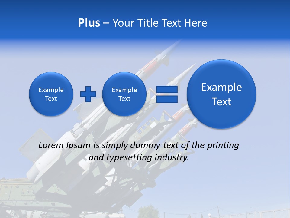 A Group Of Missiles Sitting On Top Of Each Other PowerPoint Template