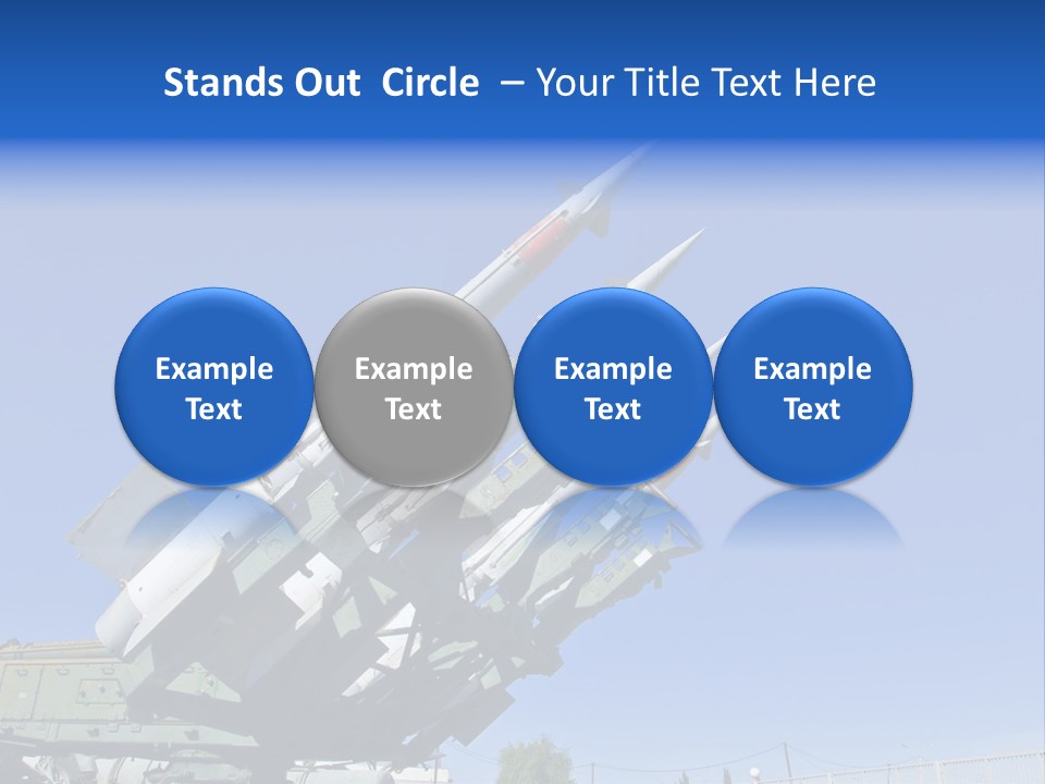 A Group Of Missiles Sitting On Top Of Each Other PowerPoint Template