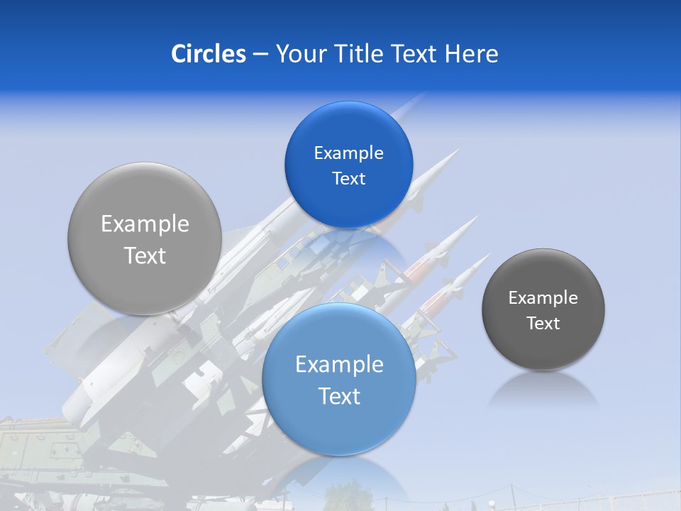 A Group Of Missiles Sitting On Top Of Each Other PowerPoint Template