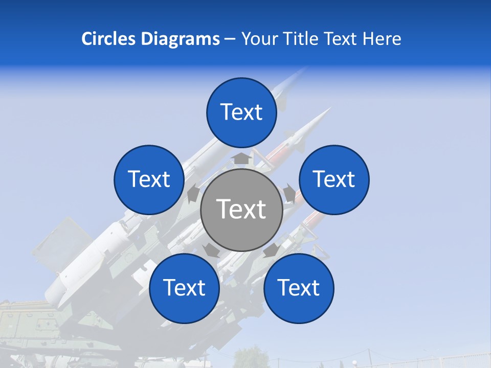 A Group Of Missiles Sitting On Top Of Each Other PowerPoint Template