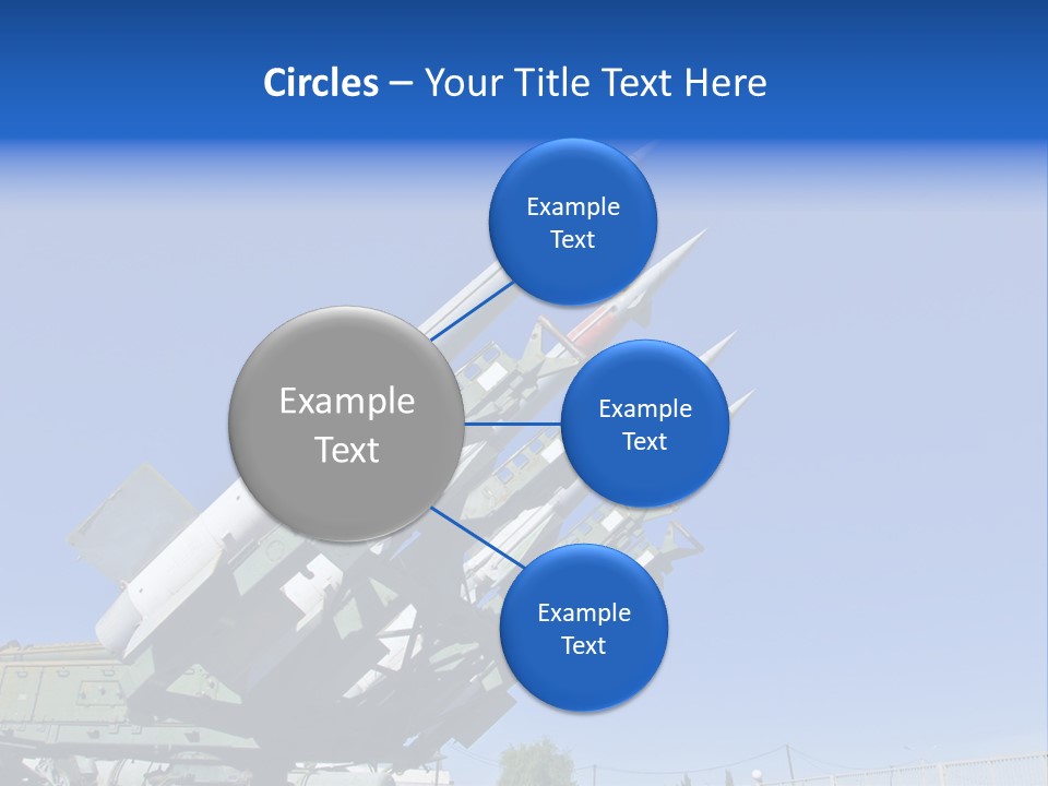 A Group Of Missiles Sitting On Top Of Each Other PowerPoint Template