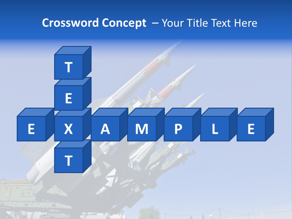 A Group Of Missiles Sitting On Top Of Each Other PowerPoint Template