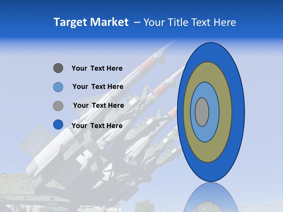 A Group Of Missiles Sitting On Top Of Each Other PowerPoint Template