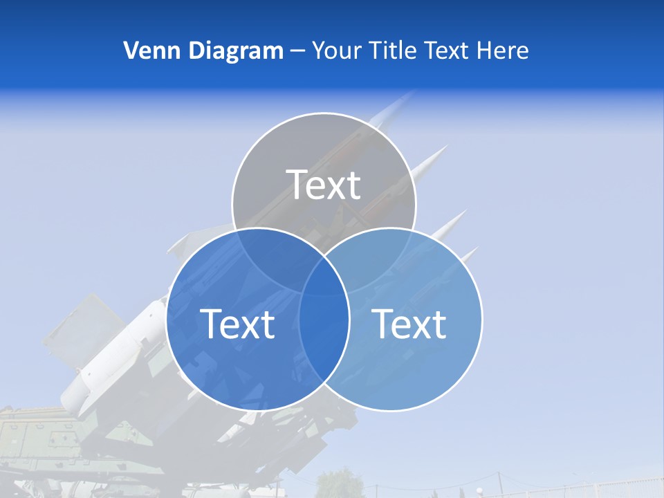 A Group Of Missiles Sitting On Top Of Each Other PowerPoint Template