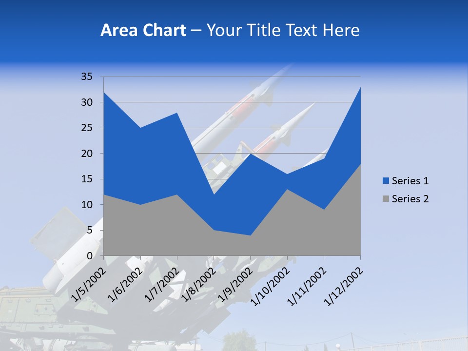 A Group Of Missiles Sitting On Top Of Each Other PowerPoint Template