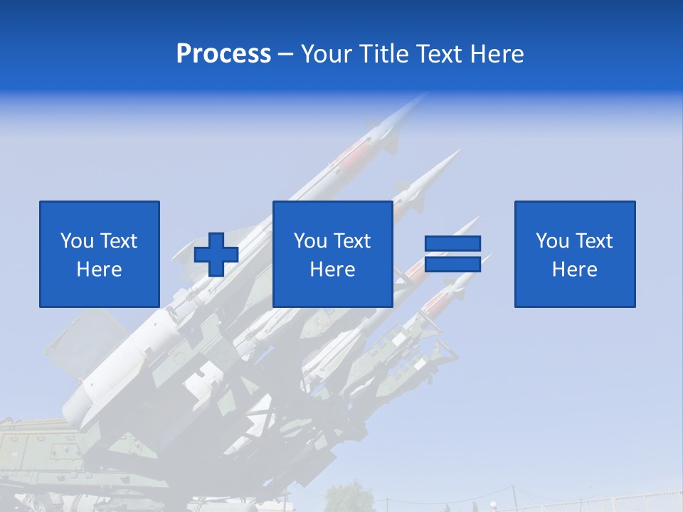 A Group Of Missiles Sitting On Top Of Each Other PowerPoint Template