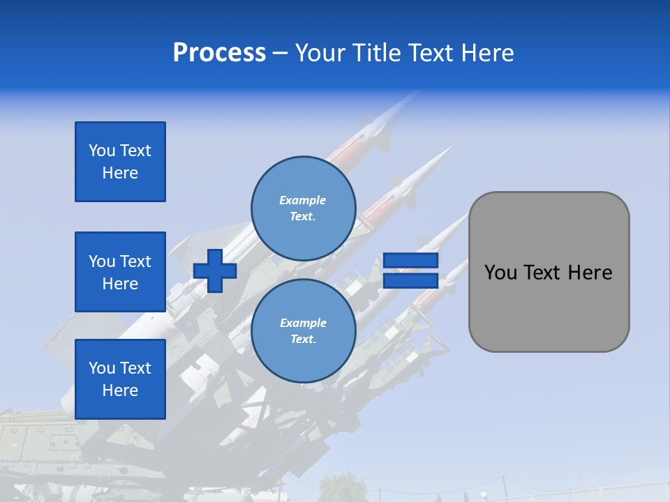 A Group Of Missiles Sitting On Top Of Each Other PowerPoint Template