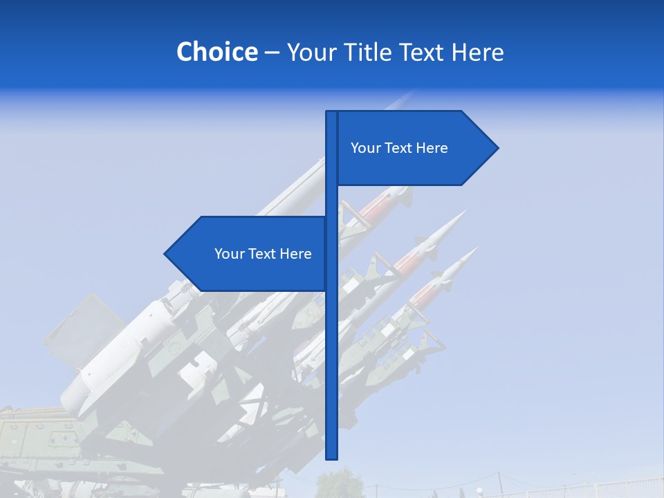 A Group Of Missiles Sitting On Top Of Each Other PowerPoint Template