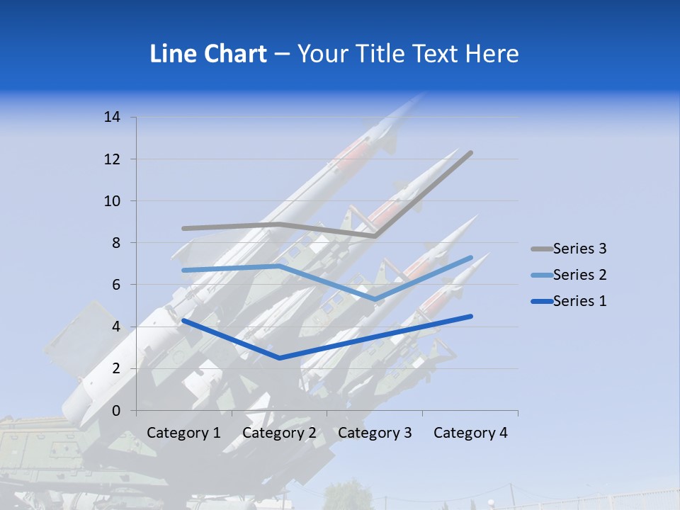 A Group Of Missiles Sitting On Top Of Each Other PowerPoint Template