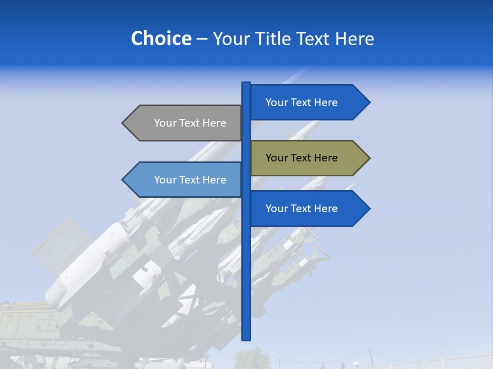 A Group Of Missiles Sitting On Top Of Each Other PowerPoint Template