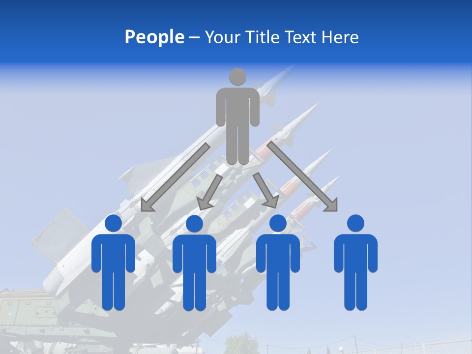 A Group Of Missiles Sitting On Top Of Each Other PowerPoint Template