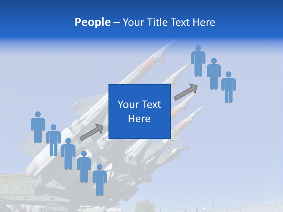 A Group Of Missiles Sitting On Top Of Each Other PowerPoint Template