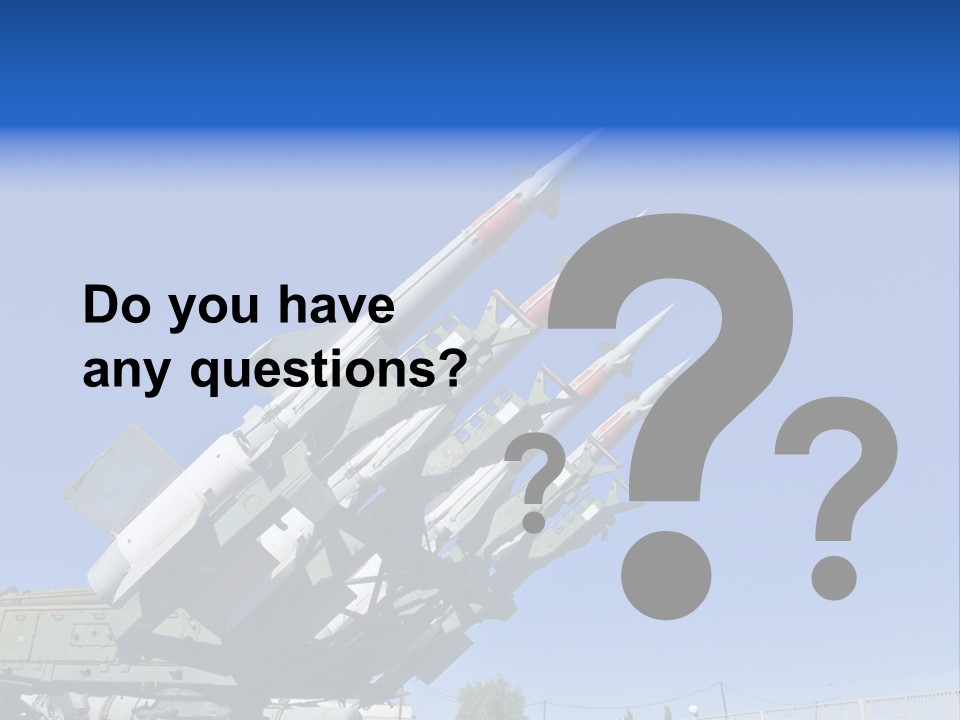 A Group Of Missiles Sitting On Top Of Each Other PowerPoint Template