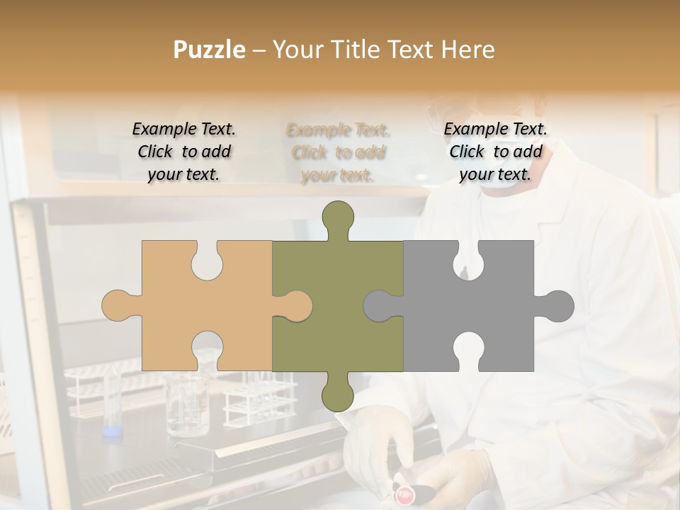 A Man In A Lab Coat And Face Mask PowerPoint Template