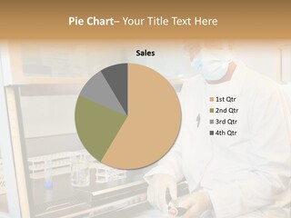 A Man In A Lab Coat And Face Mask PowerPoint Template