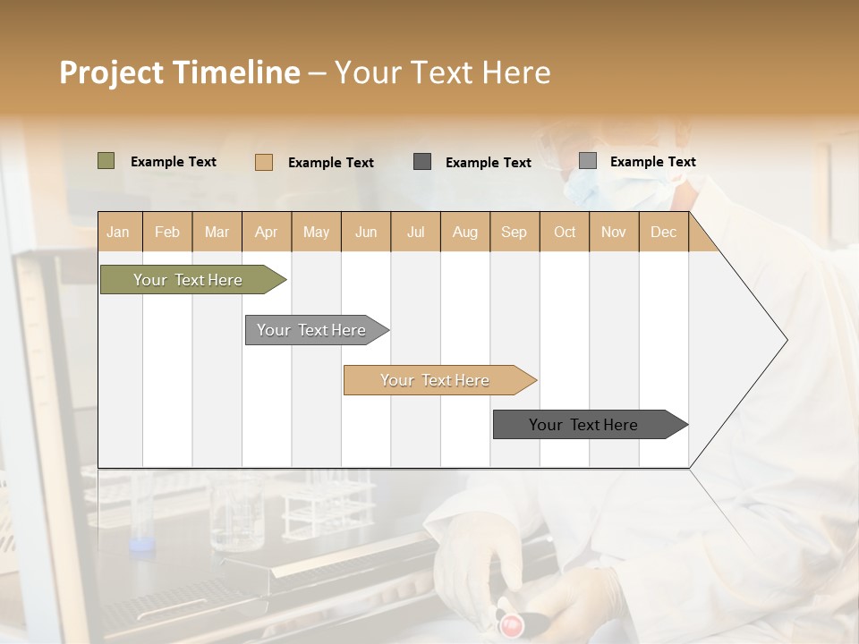 A Man In A Lab Coat And Face Mask PowerPoint Template