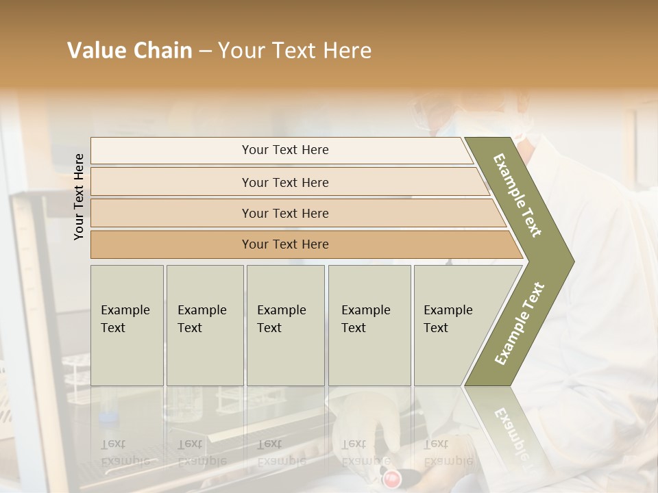 A Man In A Lab Coat And Face Mask PowerPoint Template