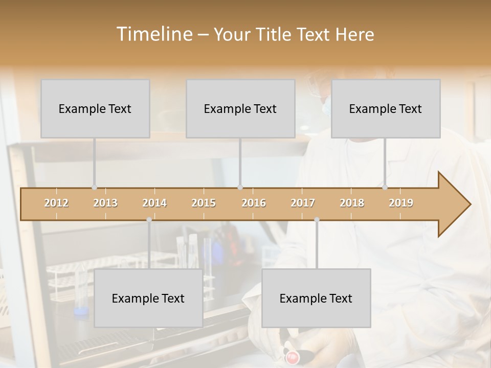A Man In A Lab Coat And Face Mask PowerPoint Template