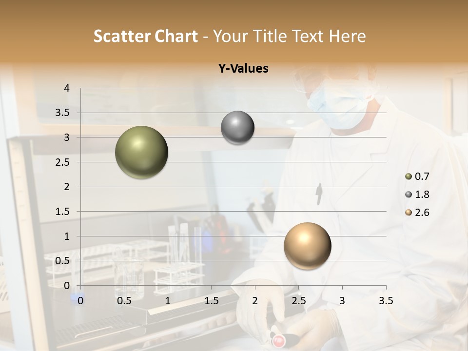 A Man In A Lab Coat And Face Mask PowerPoint Template