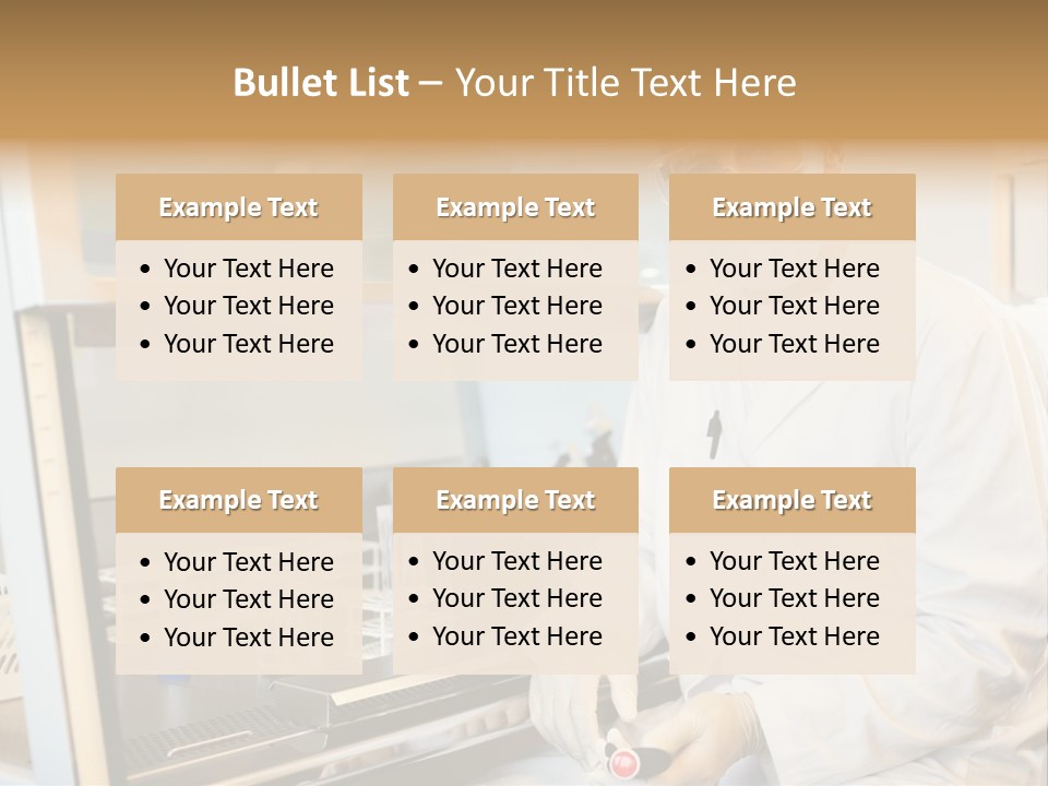 A Man In A Lab Coat And Face Mask PowerPoint Template