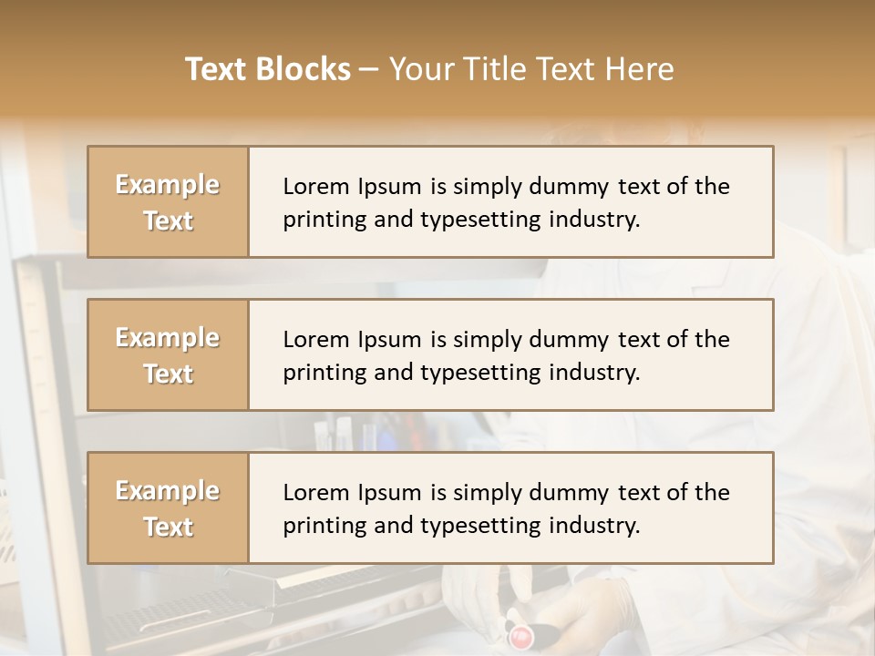 A Man In A Lab Coat And Face Mask PowerPoint Template