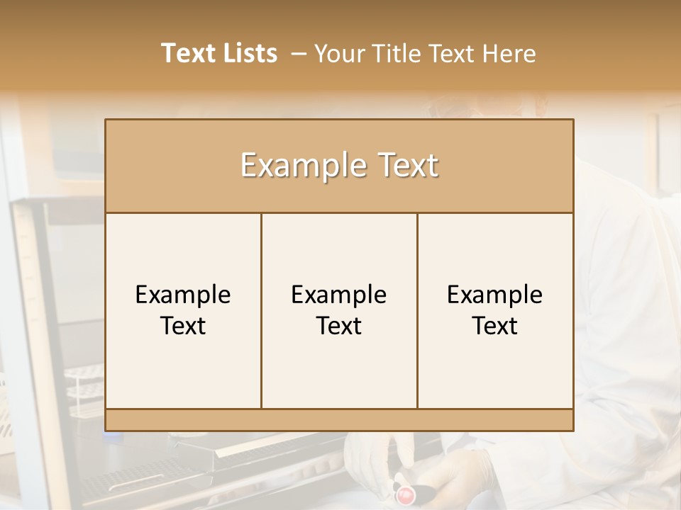 A Man In A Lab Coat And Face Mask PowerPoint Template