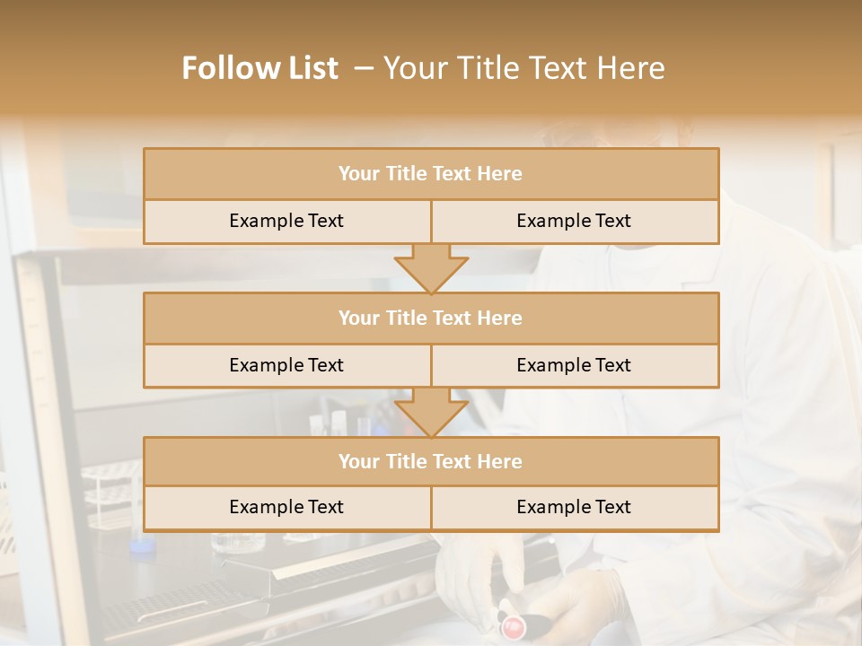 A Man In A Lab Coat And Face Mask PowerPoint Template
