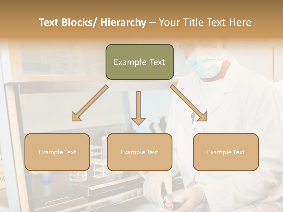 A Man In A Lab Coat And Face Mask PowerPoint Template