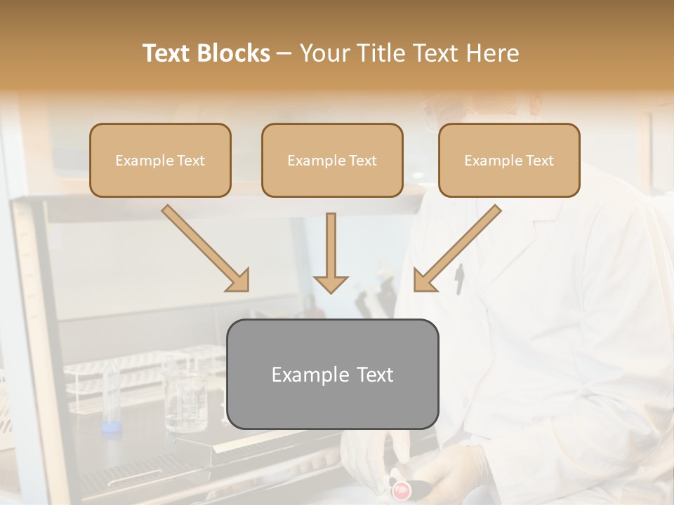 A Man In A Lab Coat And Face Mask PowerPoint Template