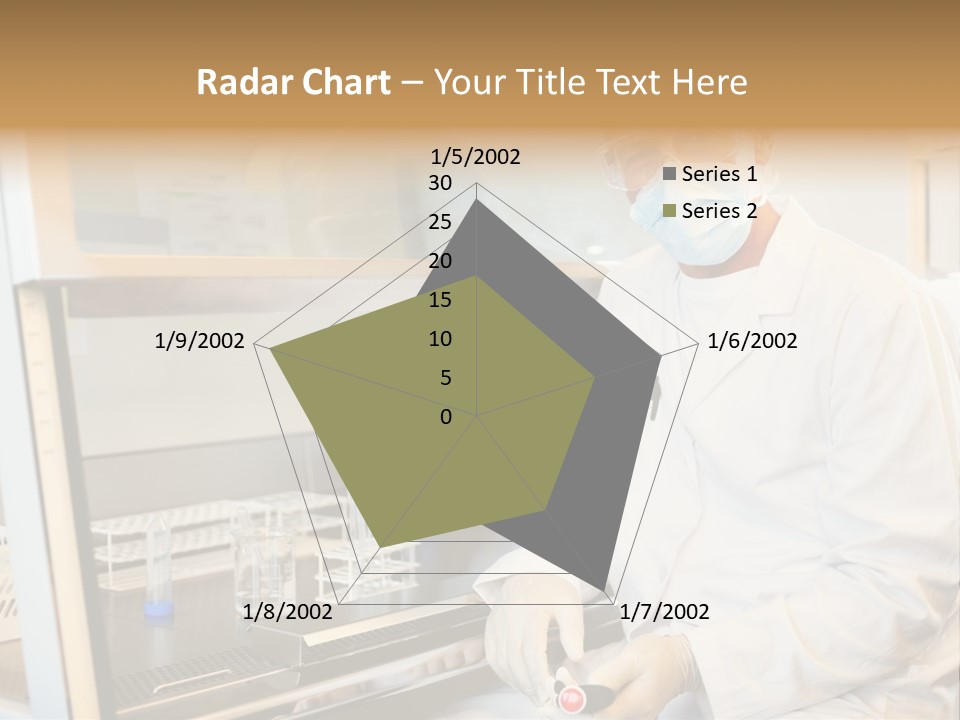 A Man In A Lab Coat And Face Mask PowerPoint Template