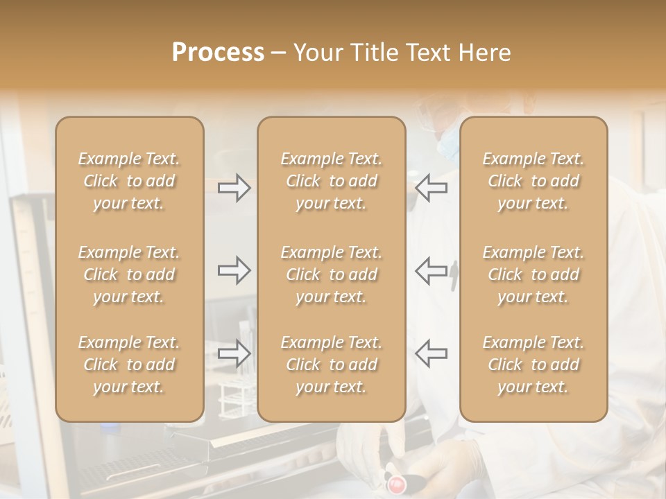 A Man In A Lab Coat And Face Mask PowerPoint Template
