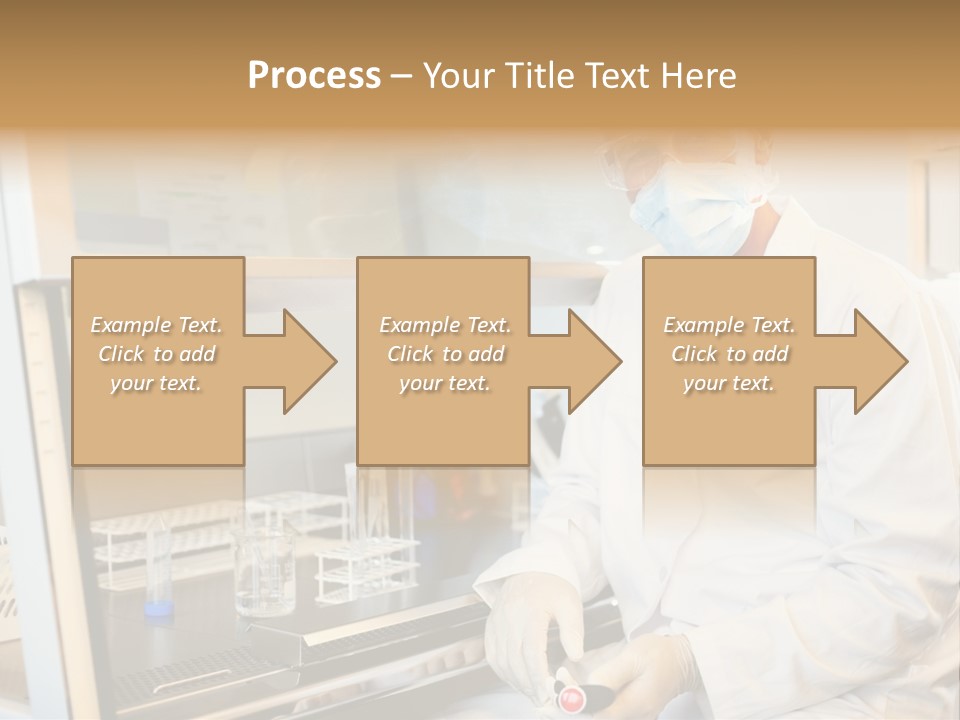 A Man In A Lab Coat And Face Mask PowerPoint Template