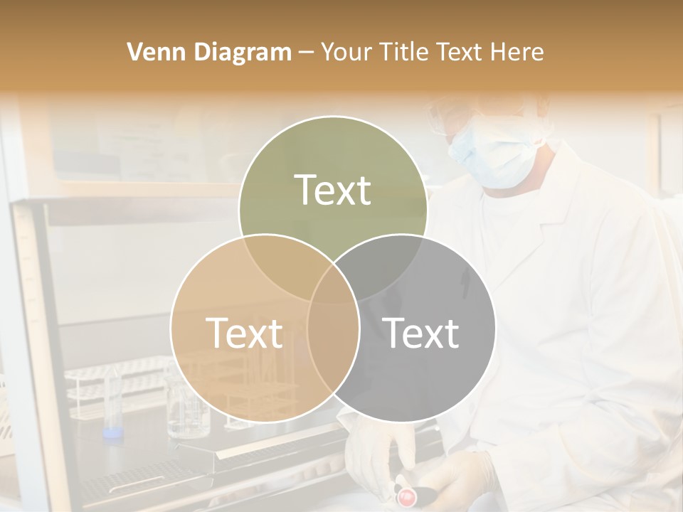 A Man In A Lab Coat And Face Mask PowerPoint Template