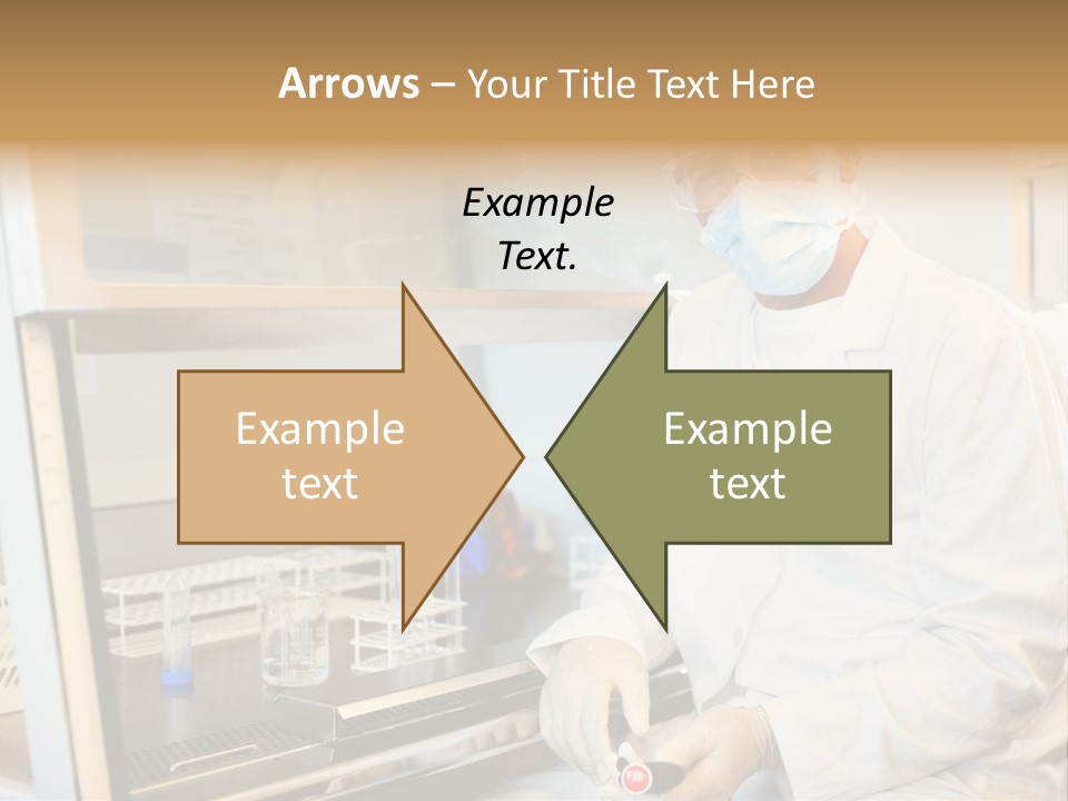 A Man In A Lab Coat And Face Mask PowerPoint Template