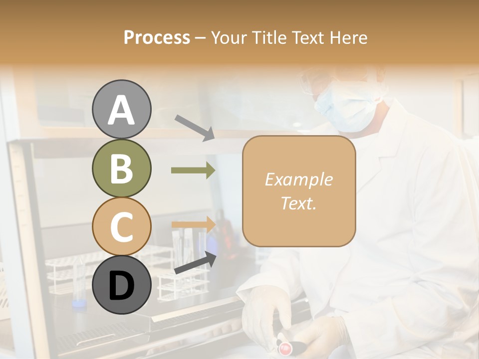 A Man In A Lab Coat And Face Mask PowerPoint Template