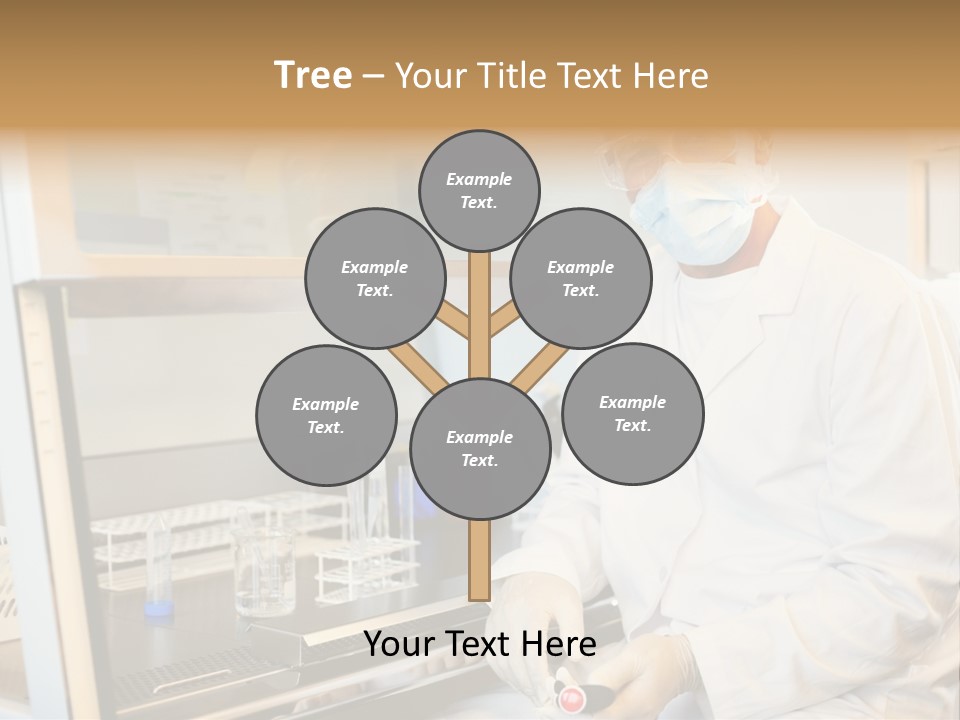 A Man In A Lab Coat And Face Mask PowerPoint Template