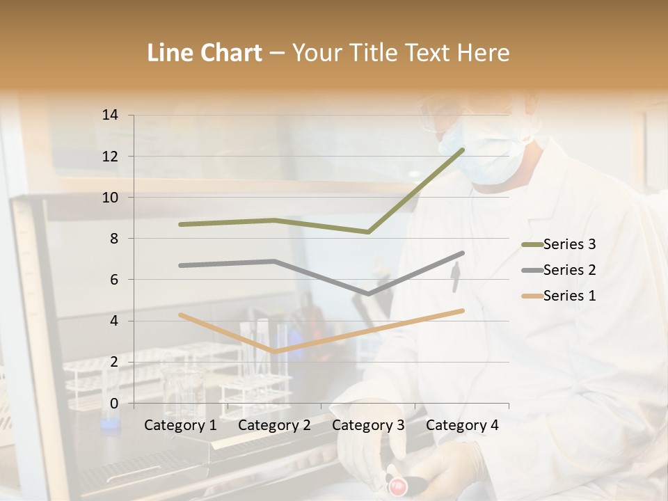 A Man In A Lab Coat And Face Mask PowerPoint Template