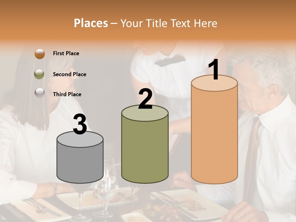 A Group Of People Sitting Around A Table PowerPoint Template