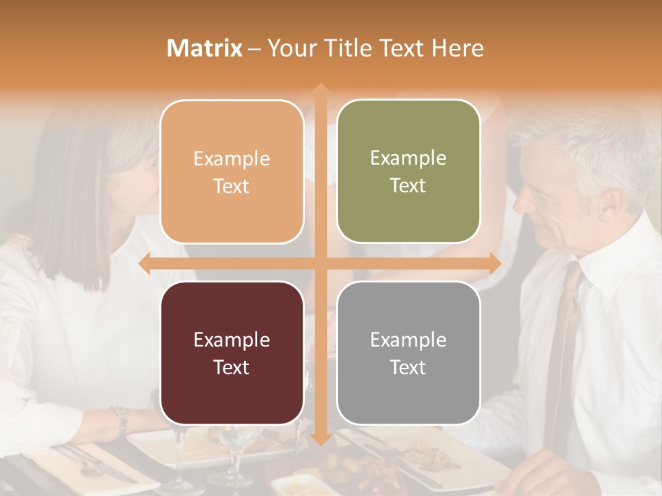 A Group Of People Sitting Around A Table PowerPoint Template