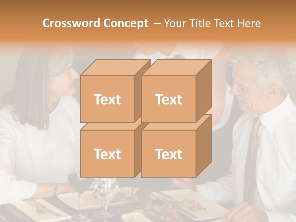 A Group Of People Sitting Around A Table PowerPoint Template