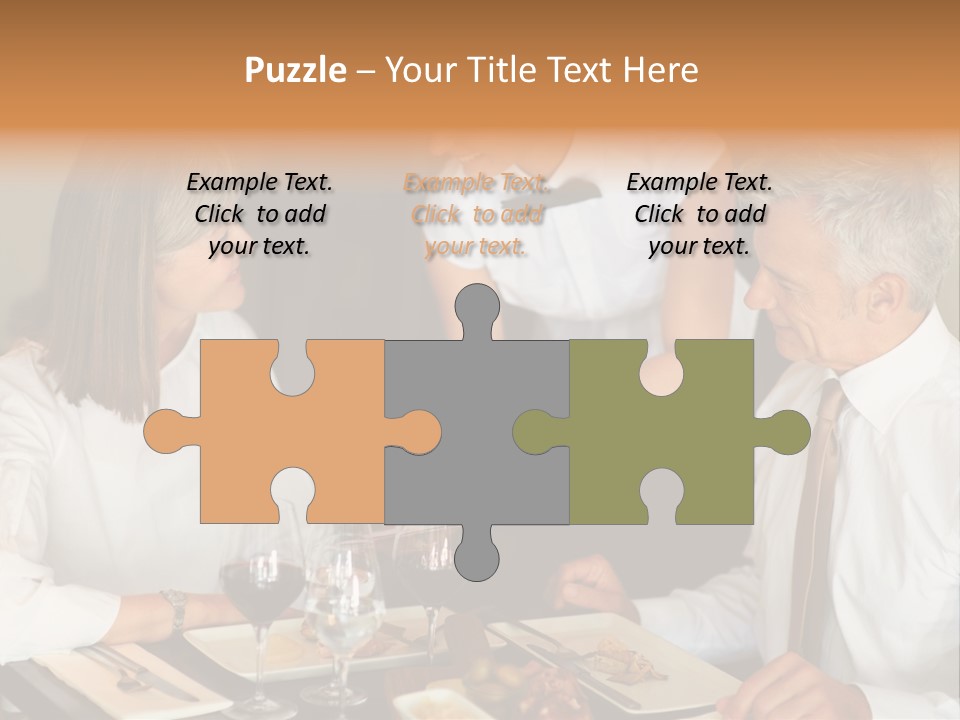 A Group Of People Sitting Around A Table PowerPoint Template