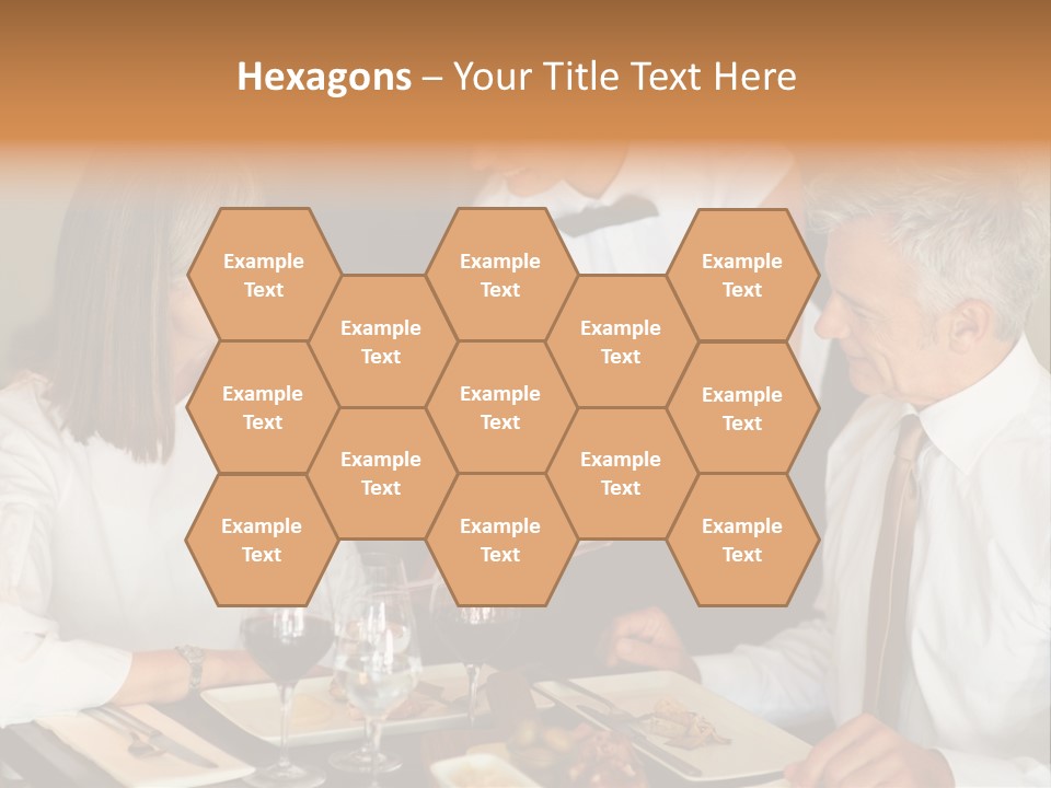 A Group Of People Sitting Around A Table PowerPoint Template