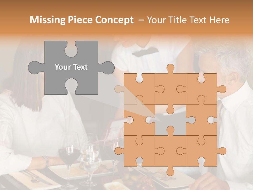 A Group Of People Sitting Around A Table PowerPoint Template