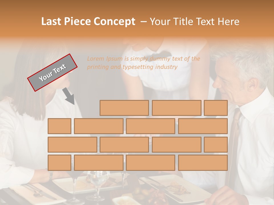 A Group Of People Sitting Around A Table PowerPoint Template