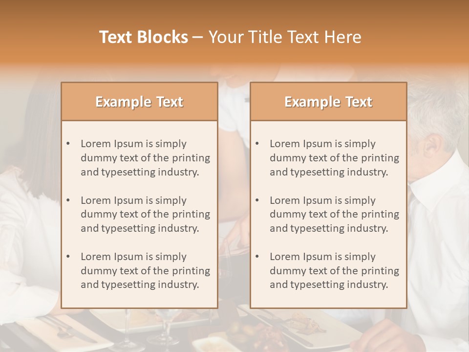 A Group Of People Sitting Around A Table PowerPoint Template