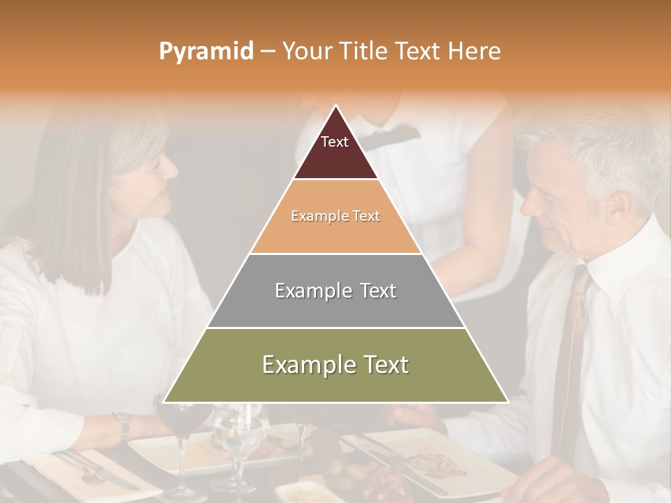 A Group Of People Sitting Around A Table PowerPoint Template