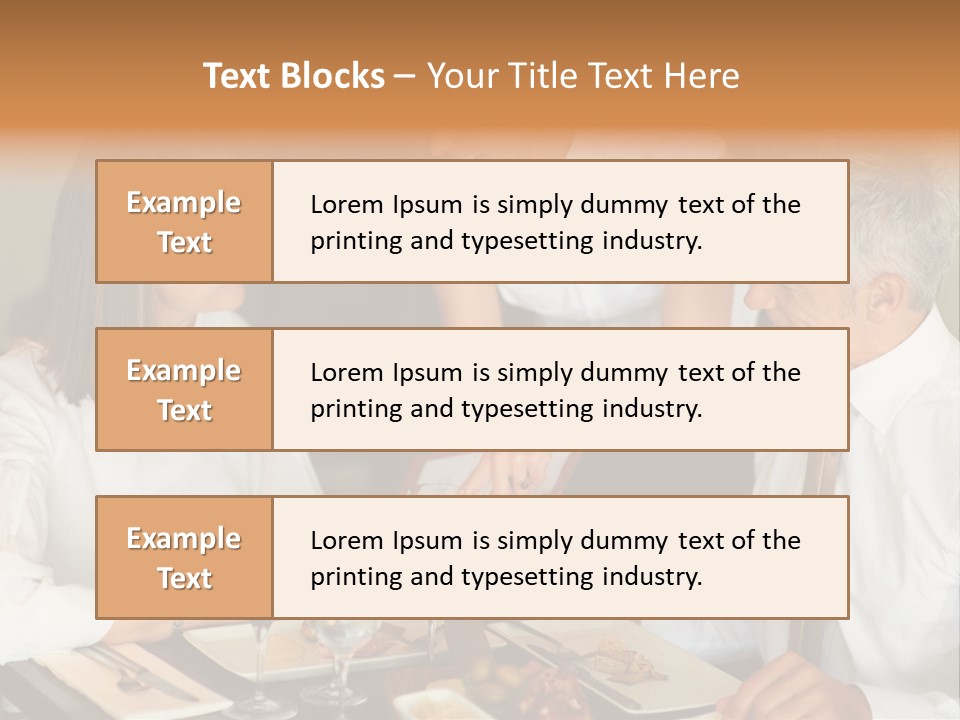 A Group Of People Sitting Around A Table PowerPoint Template